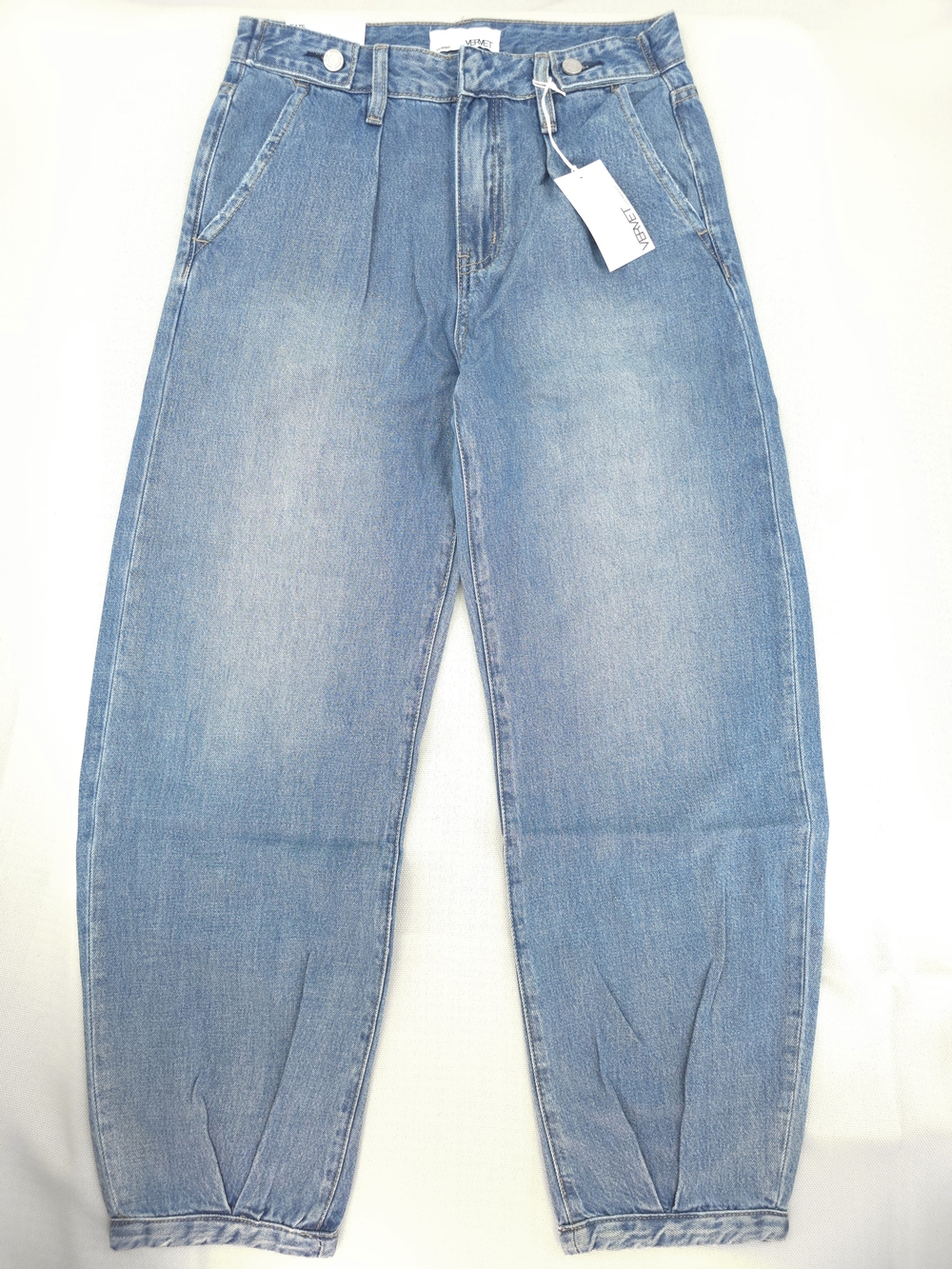 Vervet Flying Monkey Kate Pleated Barrel Balloon Leg Jeans NWT - 26